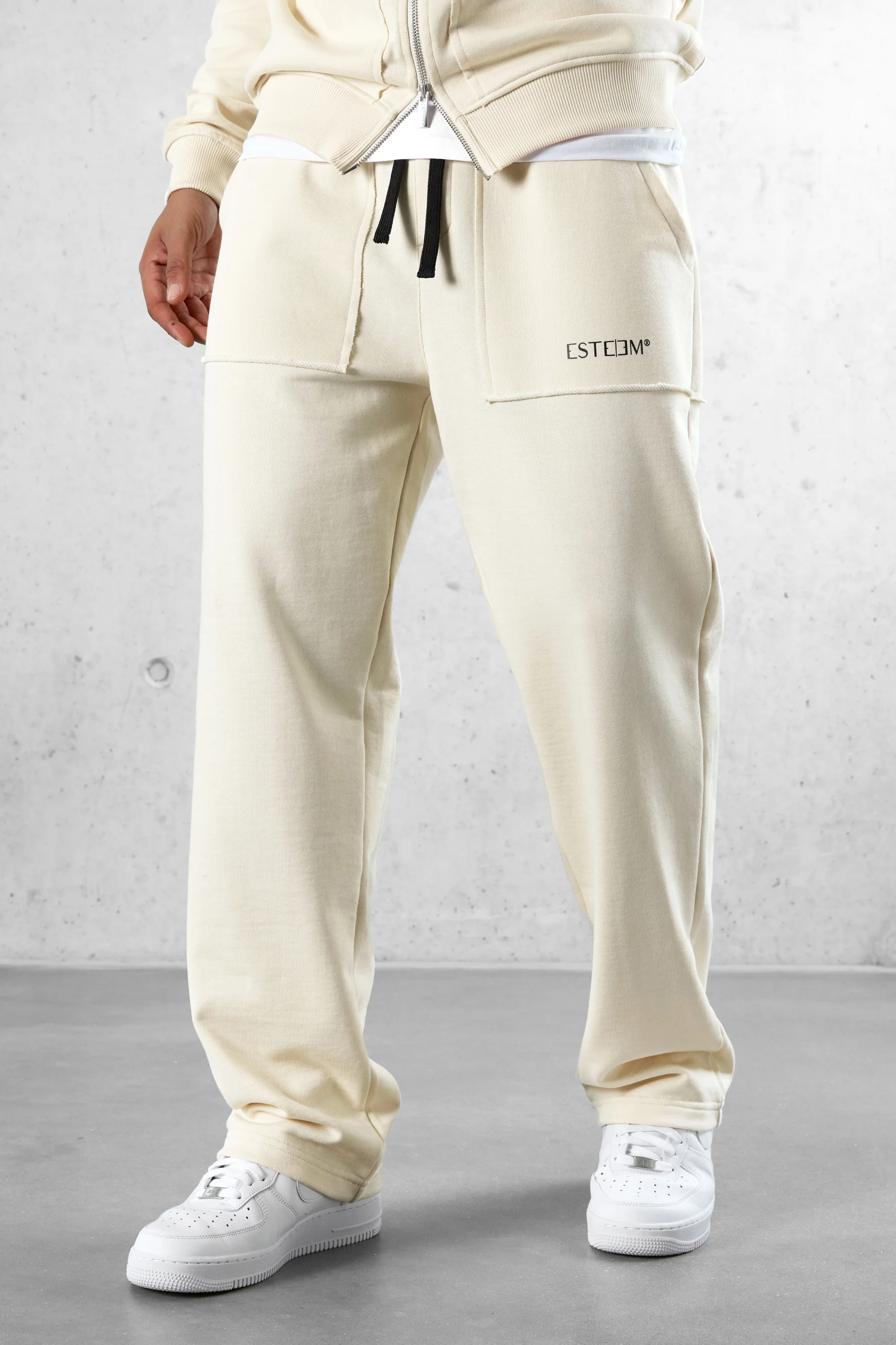 BEIGE SEAMS LOOSE SWEATPANTS - Image 3