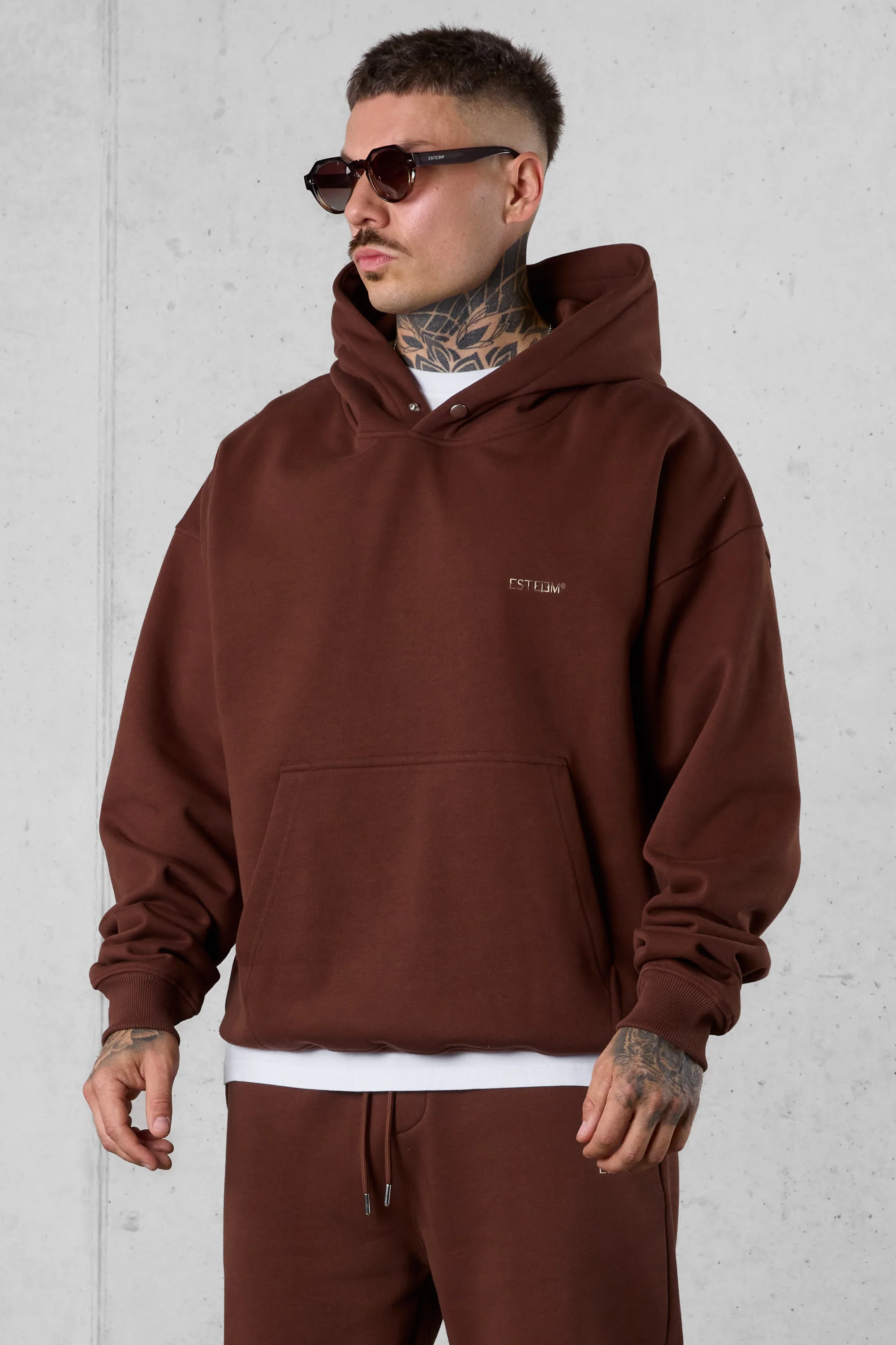 DOWNTOWNBROWN ESSENTIAL OVERSIZED HOODIE - Image 4