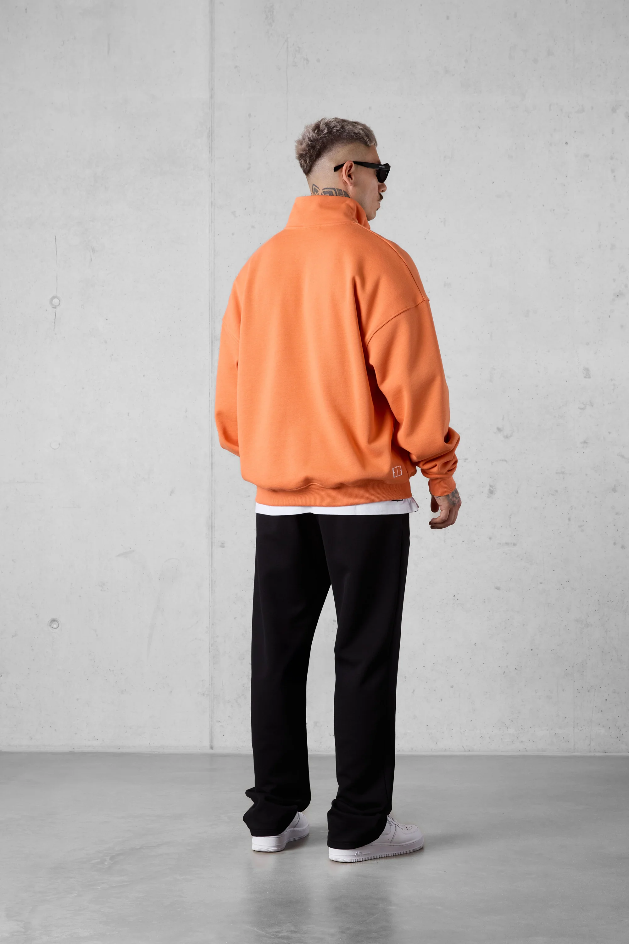 DUSTYORANGE DISCREET OVERSIZED HALFZIP SWEATER - Image 4
