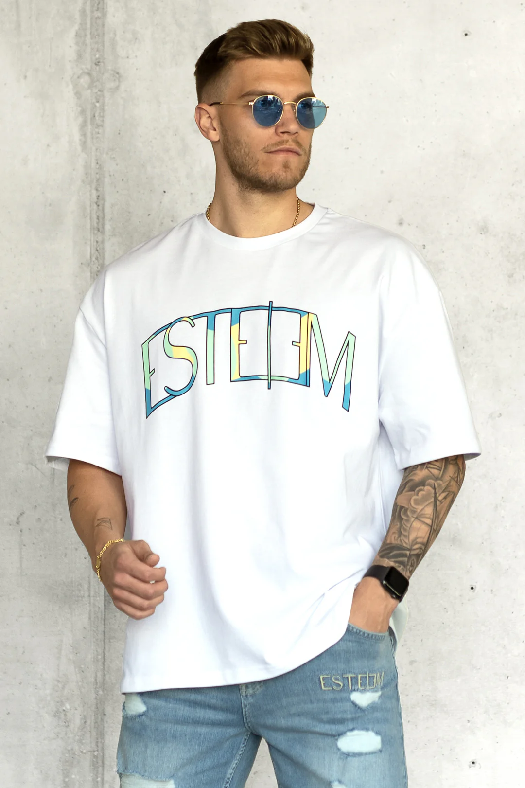 GOLD/BLUE SUNGLASSES 2.0 - Image 3