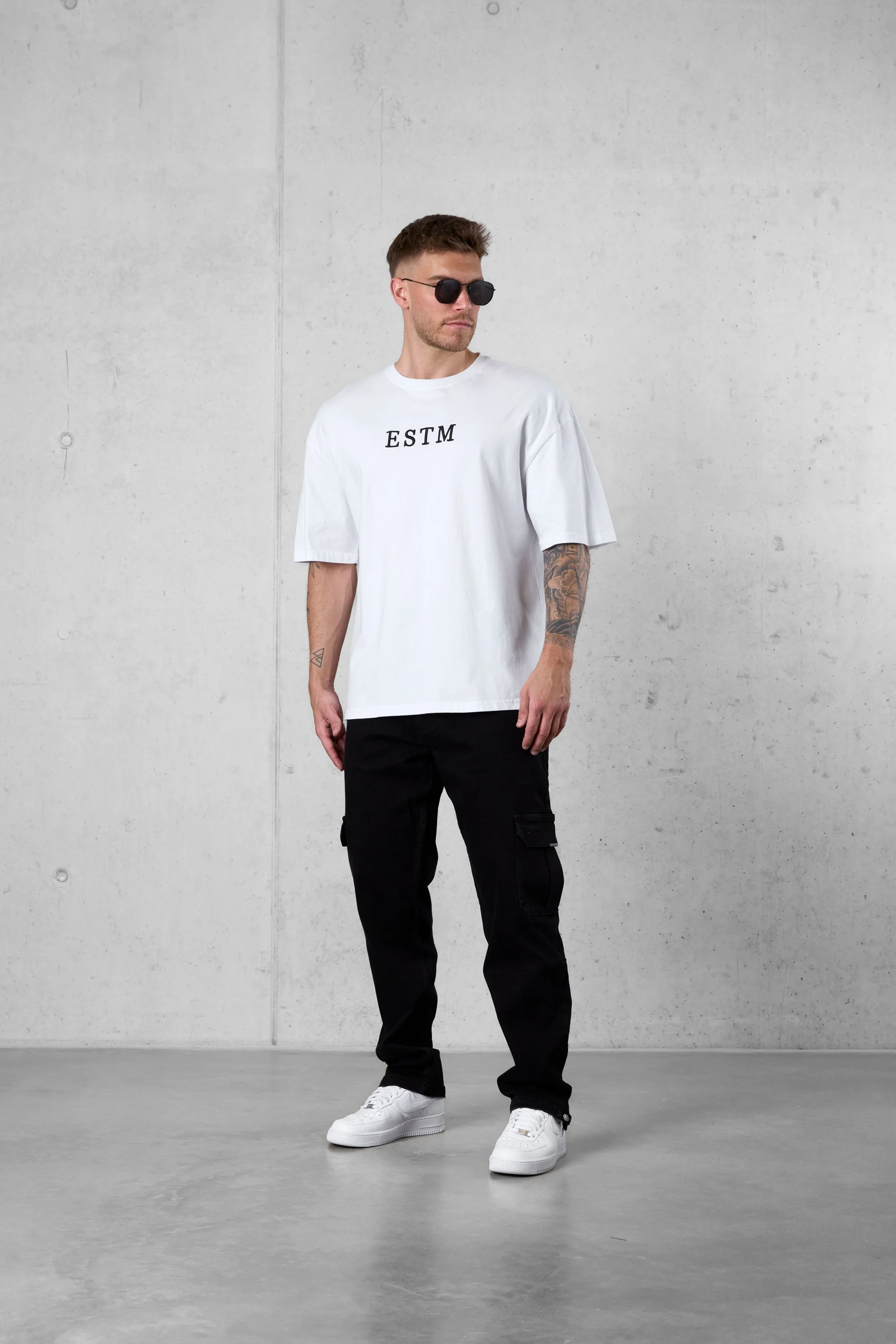 WHITE ESTM OVERSIZED TEE - Image 3